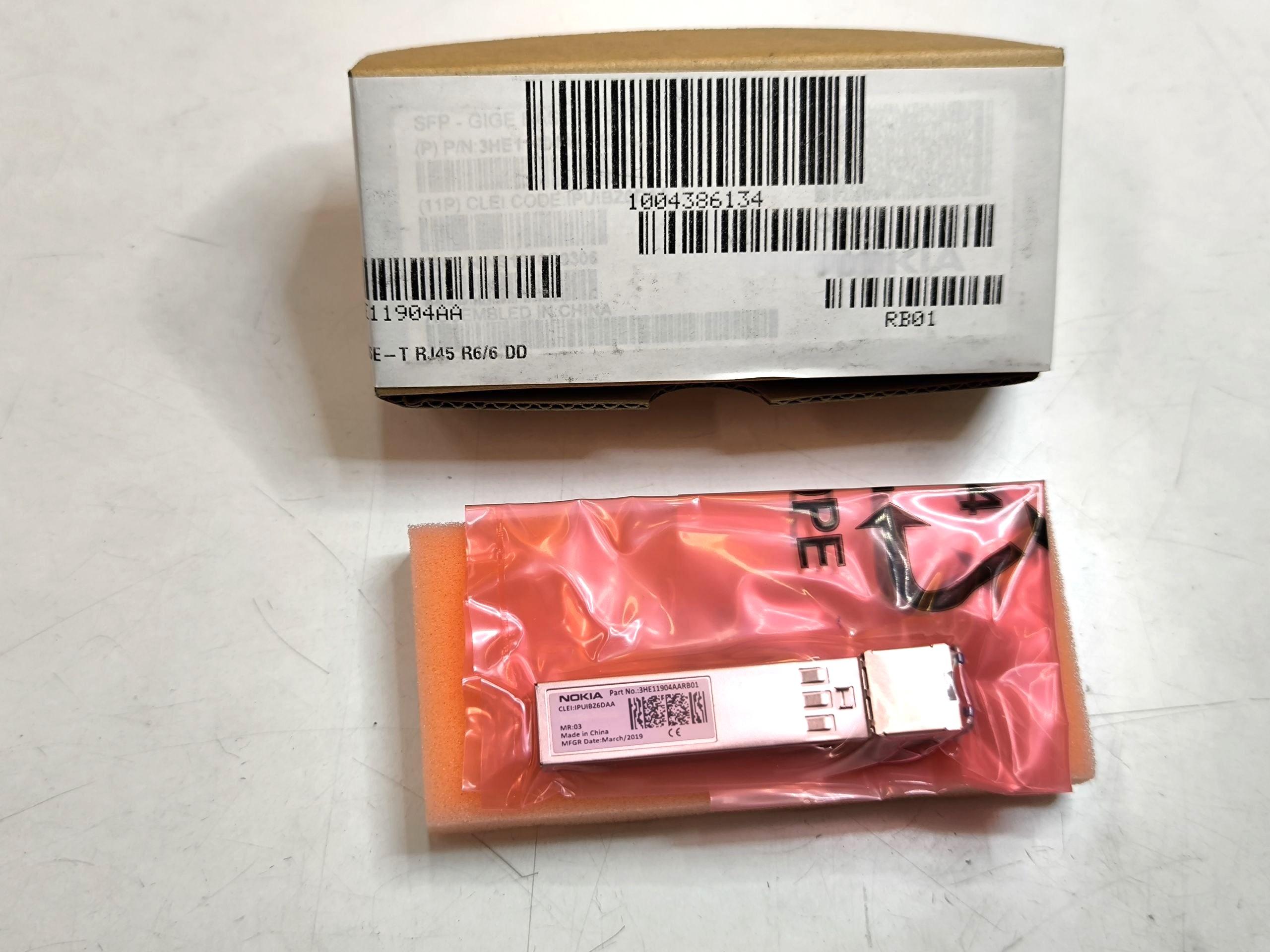 SFP - GIGE BASE-T RJ45 R6/6 DDM -40/85C